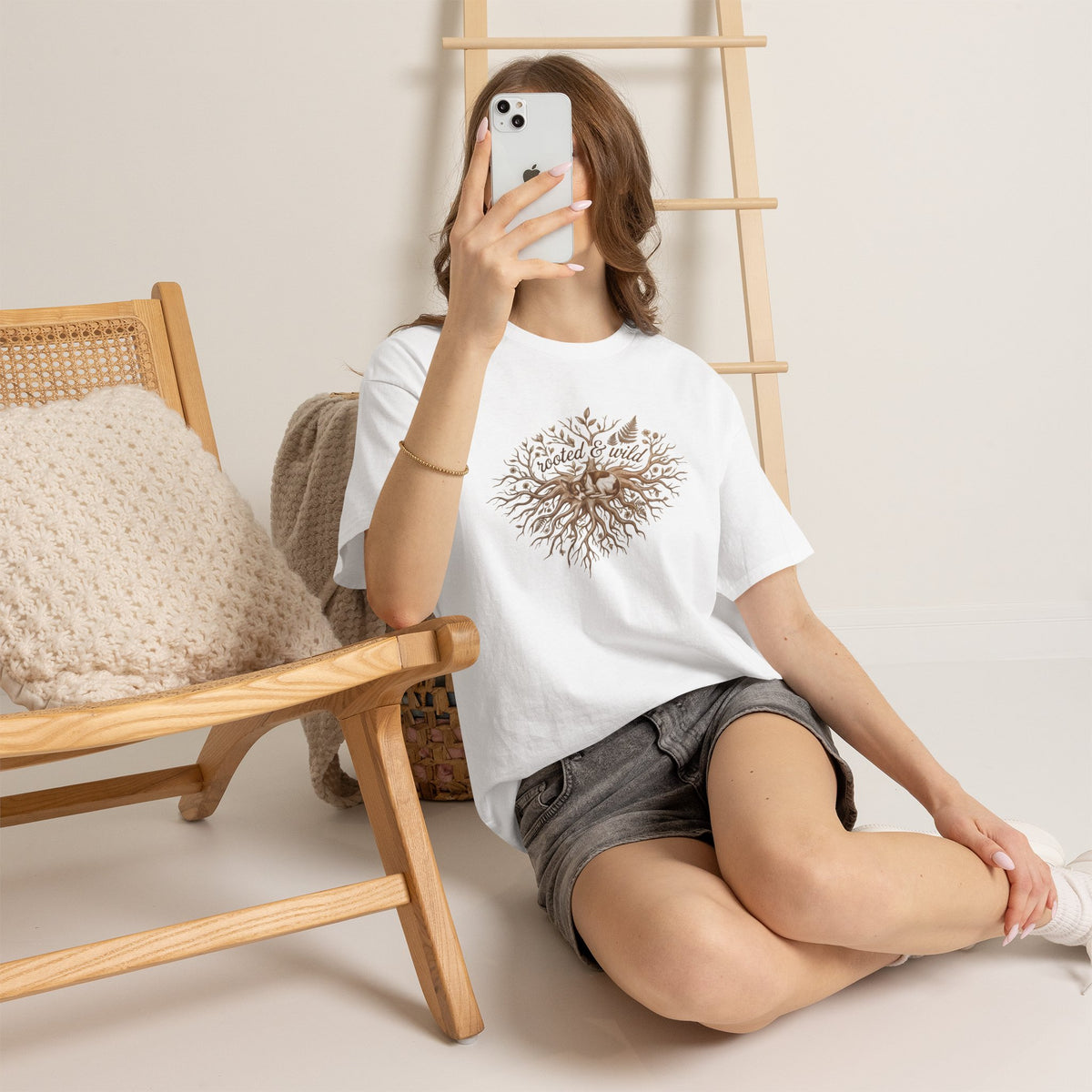 Rooted & Wild Tee — Inspirational Nature T-Shirt