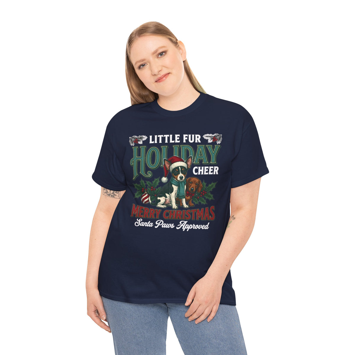 Little Fur Holiday Cheer Unisex T-Shirt