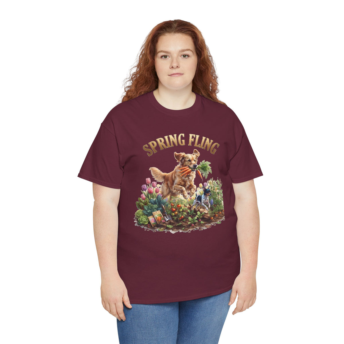 Spring Fling Golden Retriever & Rat Terrier Unisex T-Shirt