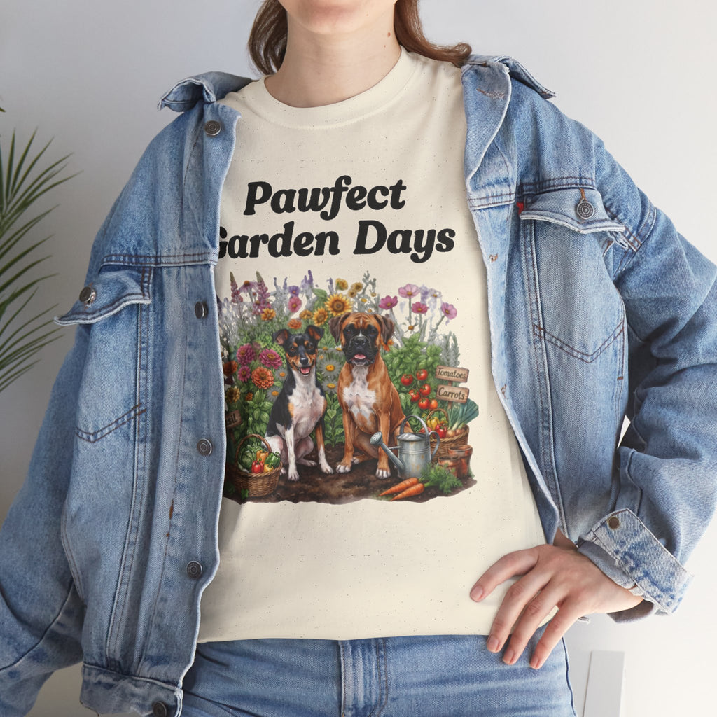 "Pawfect Garden Days" | Cute Dog & Floral Gardening Tee