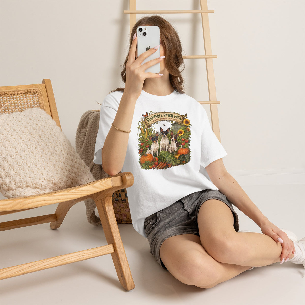 "Vegetable Patch Pack" Rat Terrier Tee