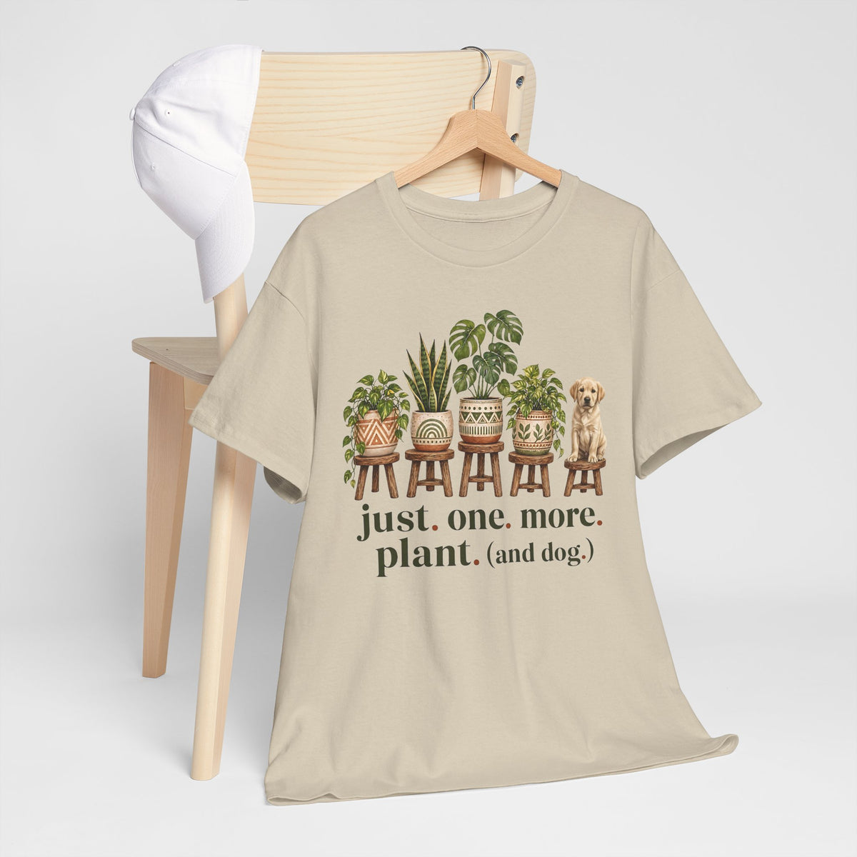 Just. One. More. Plant. (And Dog.) Unisex T-Shirt Yellow Lab
