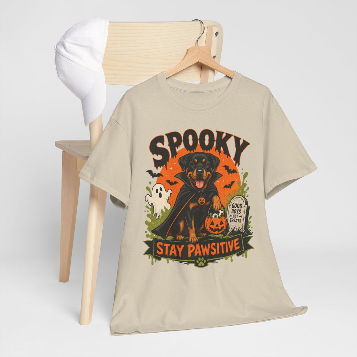 Spooky Stay Pawsitive Unisex T-Shirt