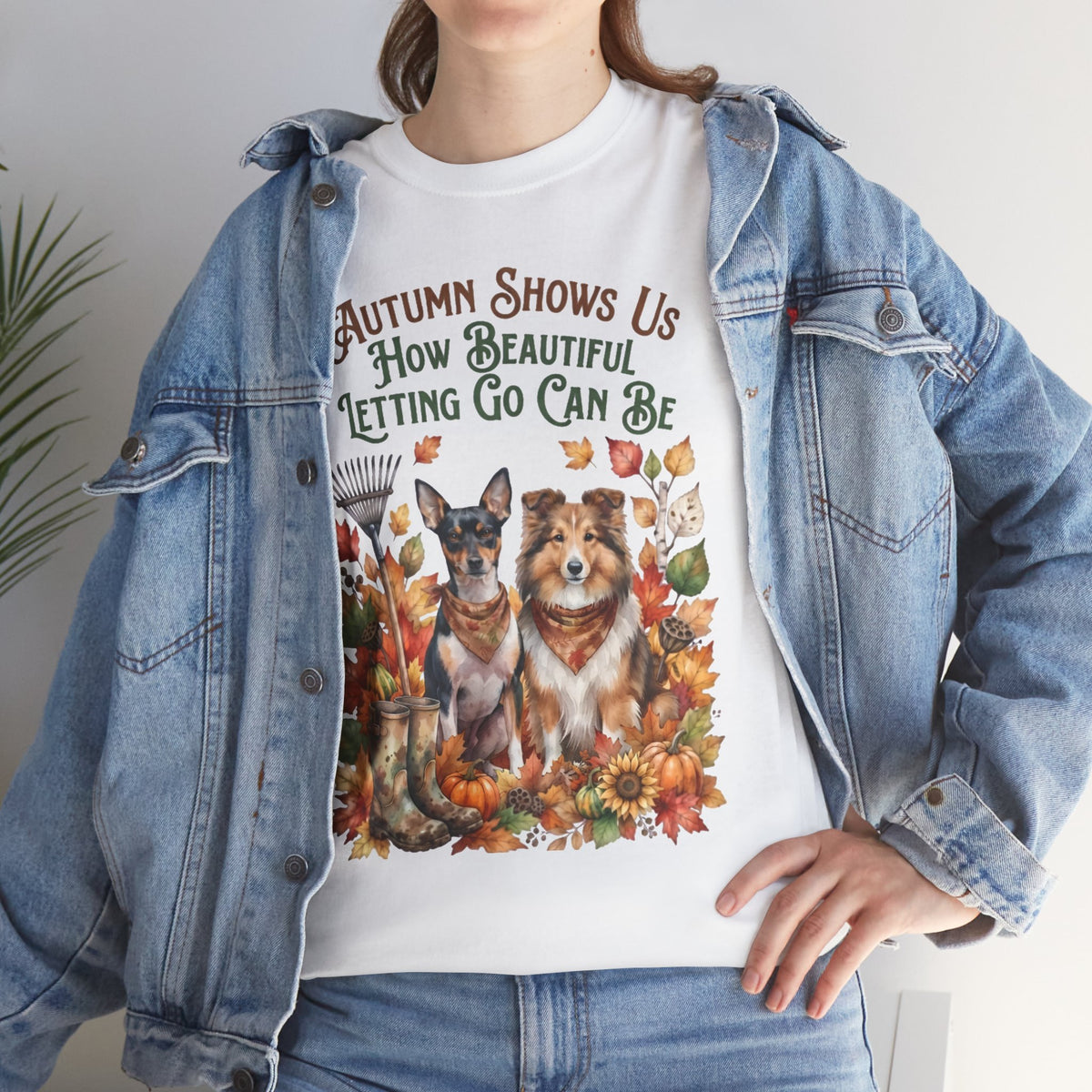 Autumn Shows Us How Beautiful Letting Go Can Be Unisex T-Shirt