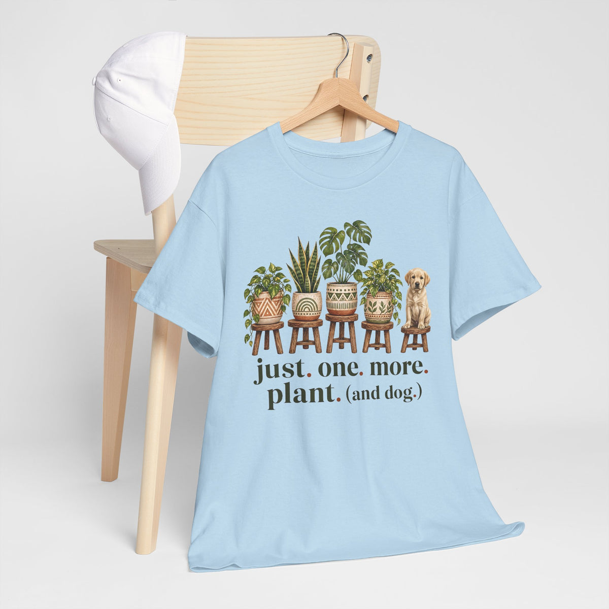 Just. One. More. Plant. (And Dog.) Unisex T-Shirt Yellow Lab