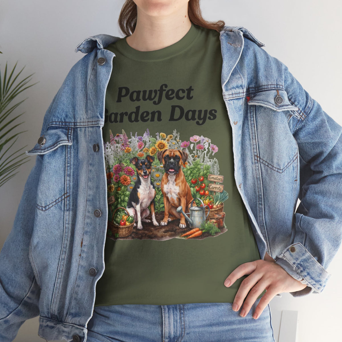 "Pawfect Garden Days" | Cute Dog & Floral Gardening Tee