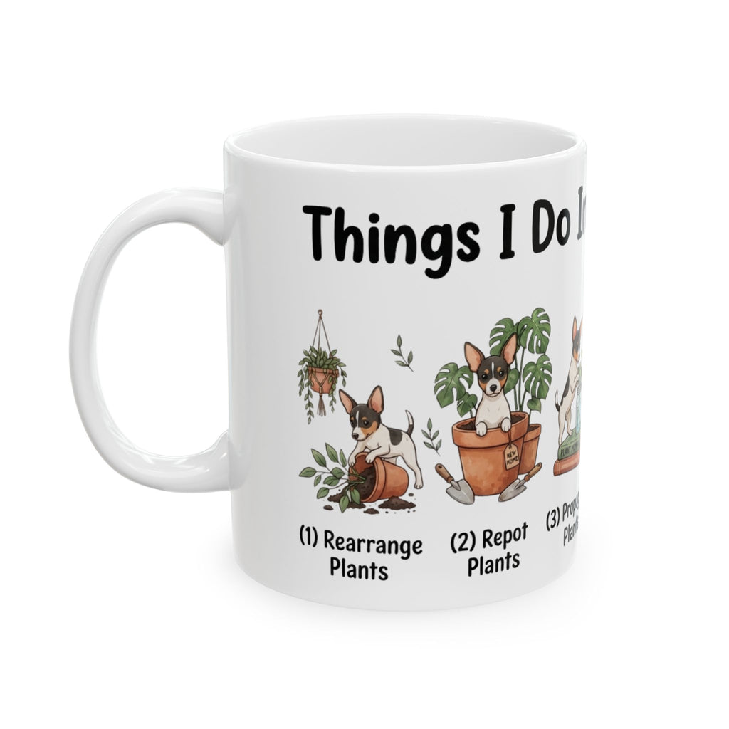Plant Mom Morning Mug — Funny 'What I Do In My Spare Time' Gardening Ceramic Coffee Cup 11oz