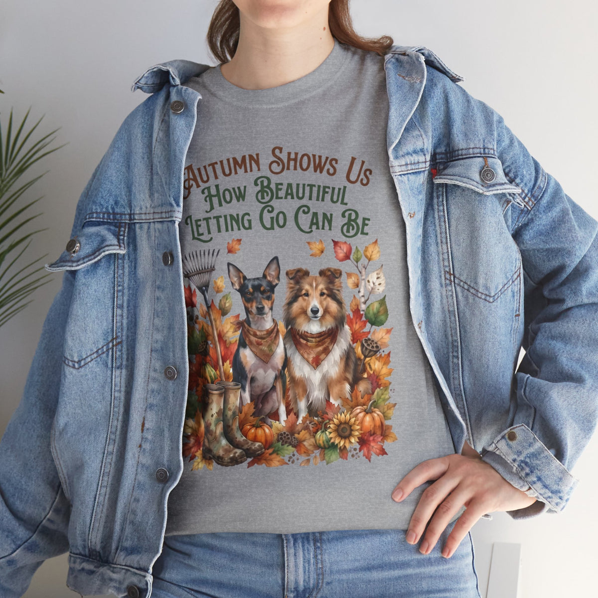 Autumn Shows Us How Beautiful Letting Go Can Be Unisex T-Shirt