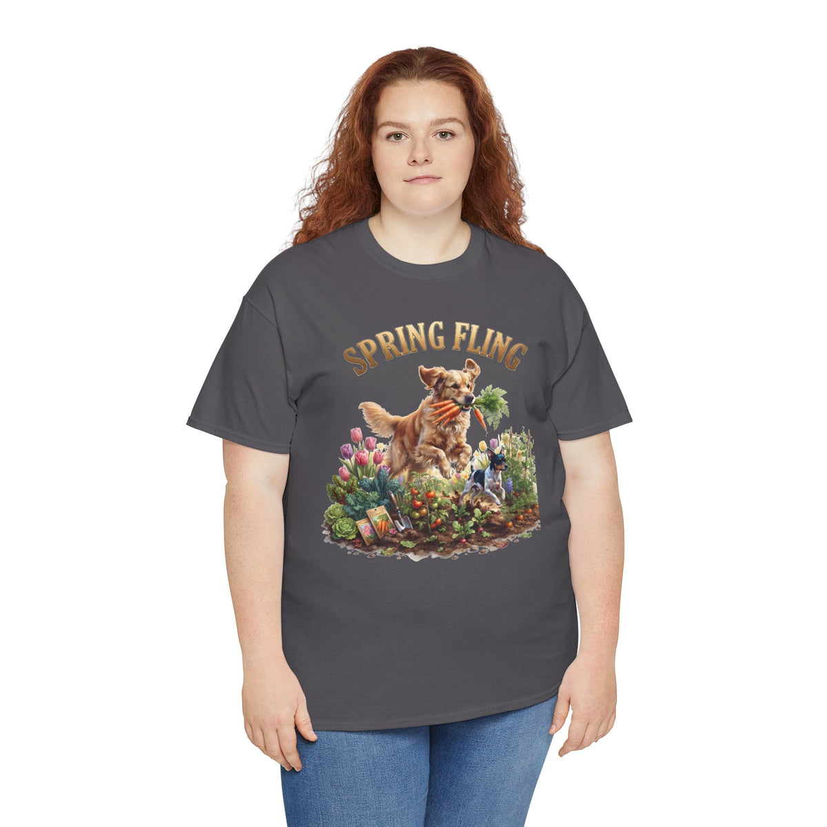 Spring Fling Golden Retriever & Rat Terrier Unisex T-Shirt