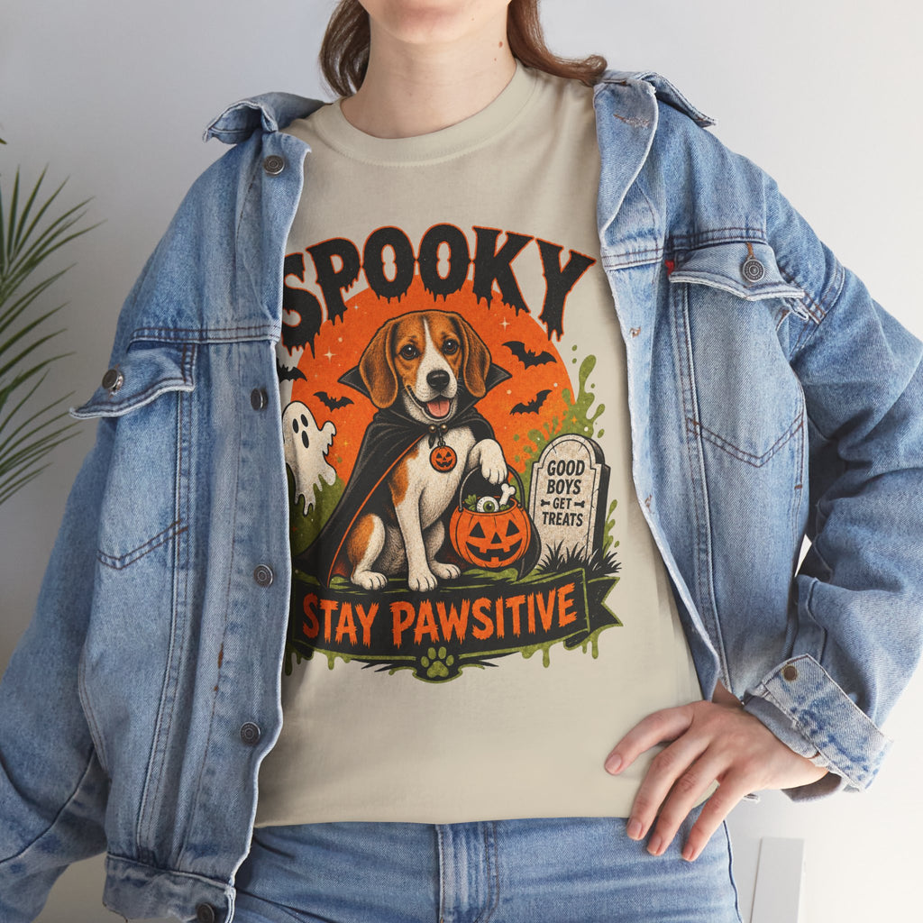Spooky Stay Pawsitive Unisex T-Shirt