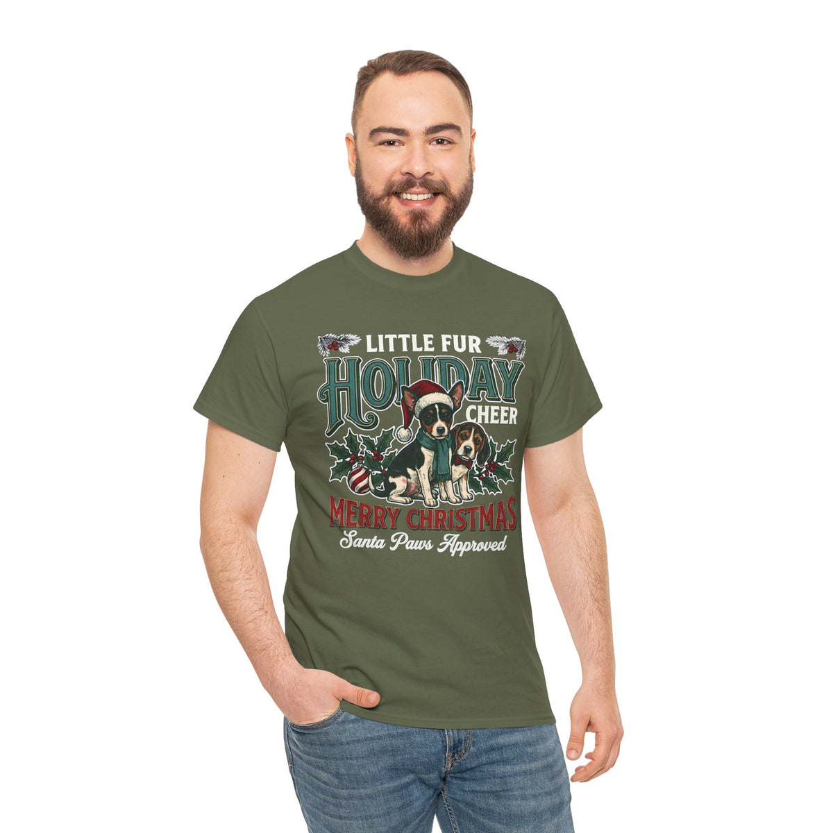 Little Fur Holiday Cheer Unisex T-Shirt