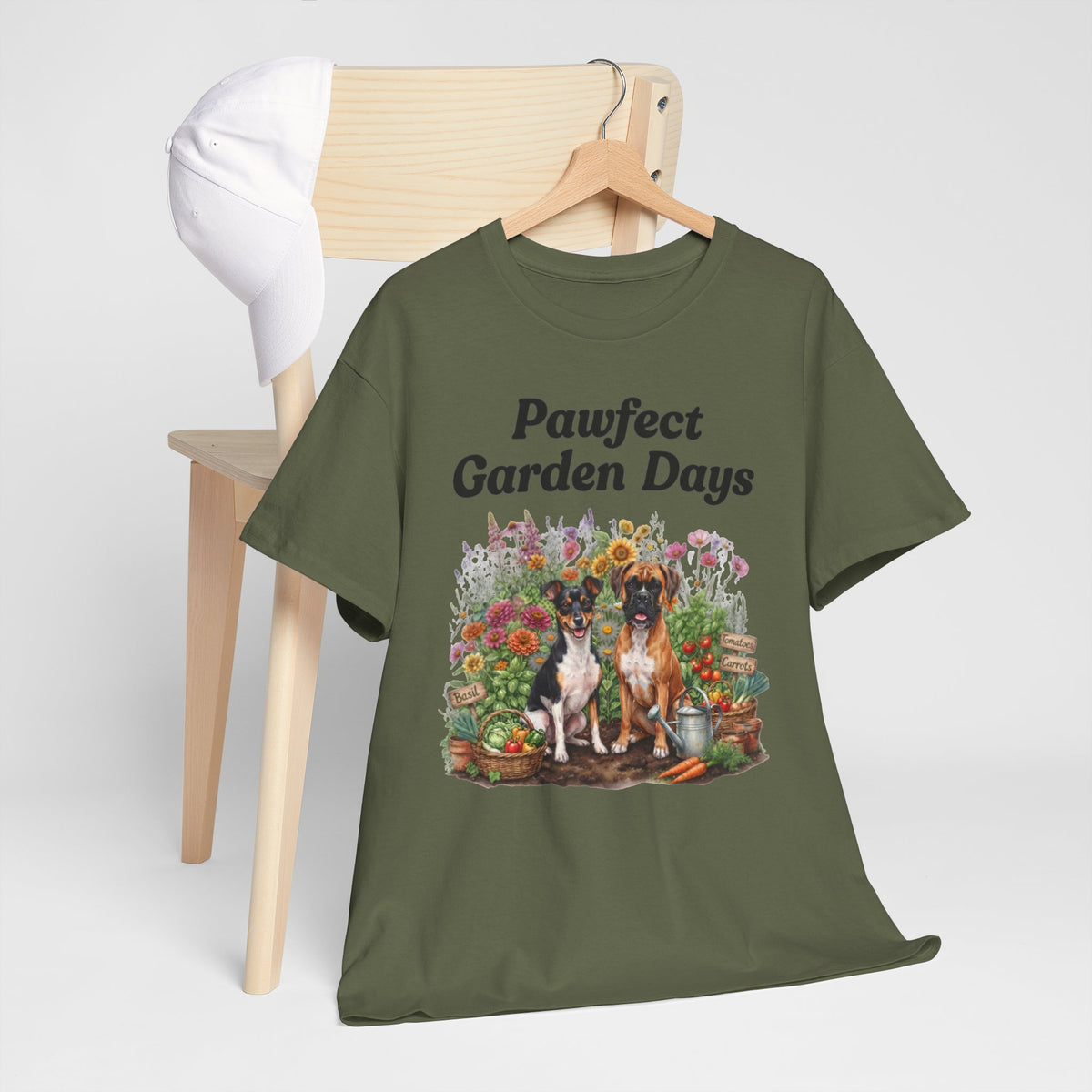"Pawfect Garden Days" | Cute Dog & Floral Gardening Tee