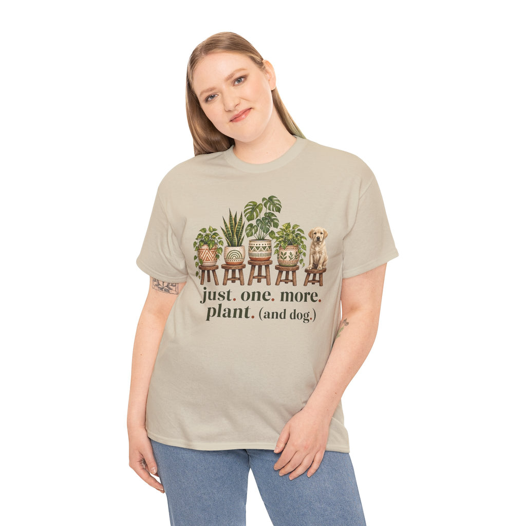 Just. One. More. Plant. (And Dog.) Unisex T-Shirt Yellow Lab