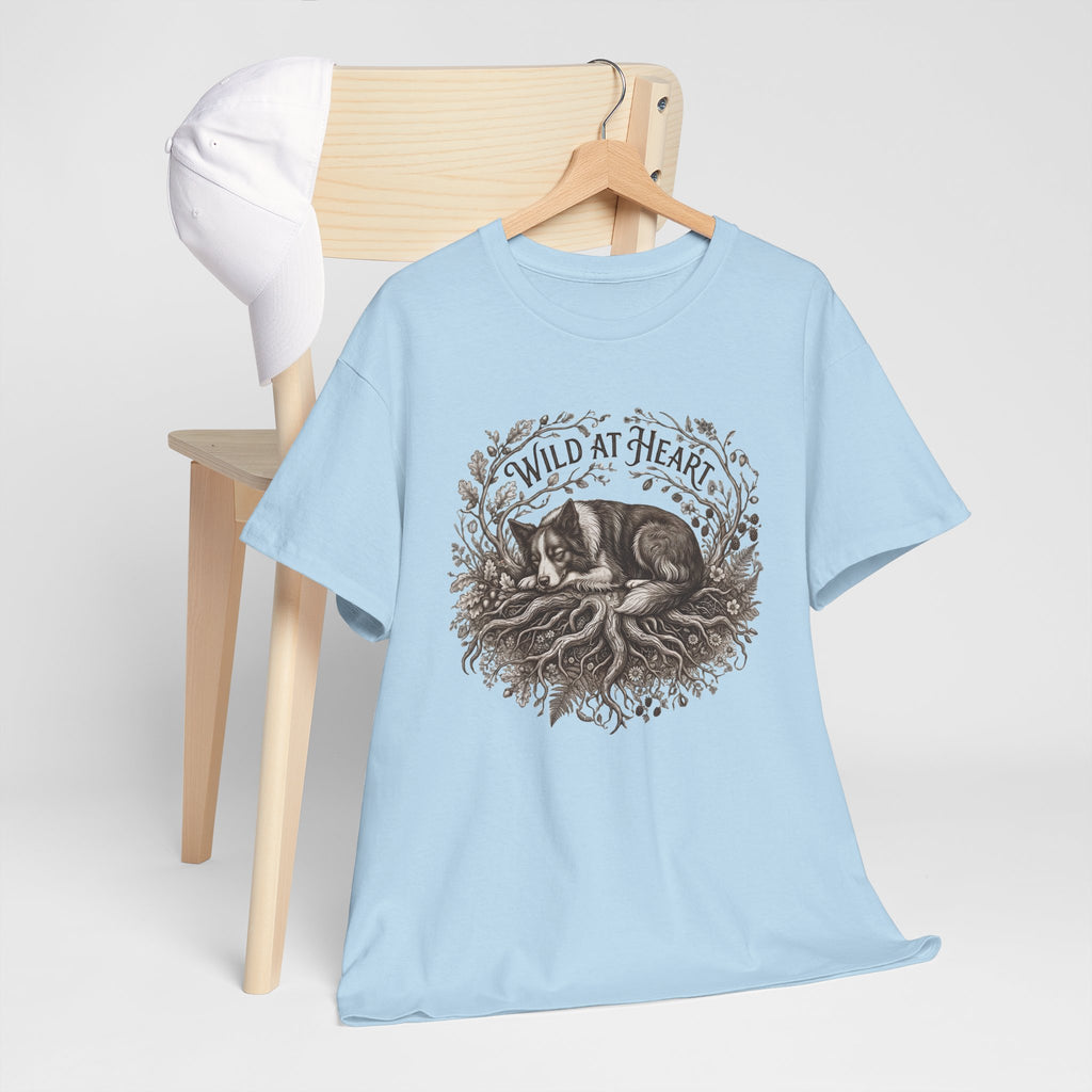Wild at Heart  T‑Shirt —Border Collie Graphic Tee