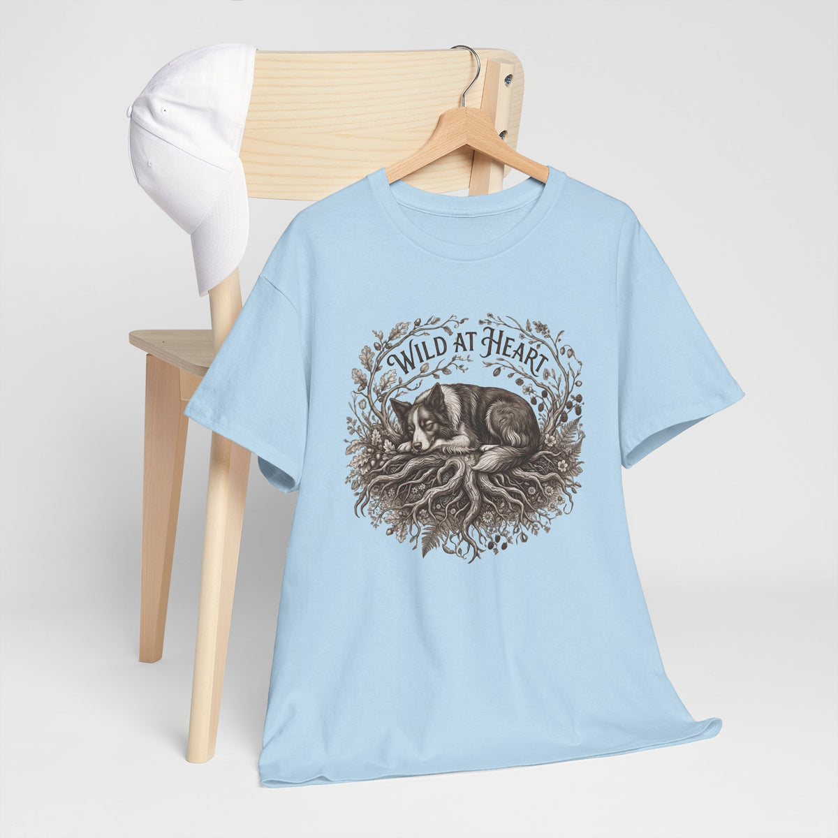 Wild at Heart  T‑Shirt —Border Collie Graphic Tee