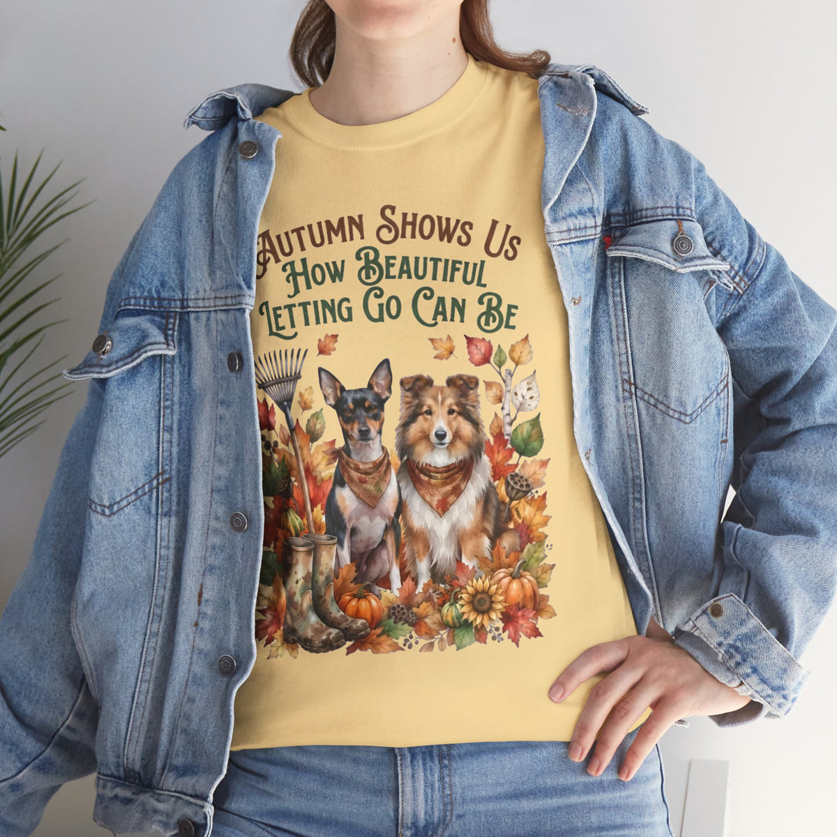 Autumn Shows Us How Beautiful Letting Go Can Be Unisex T-Shirt