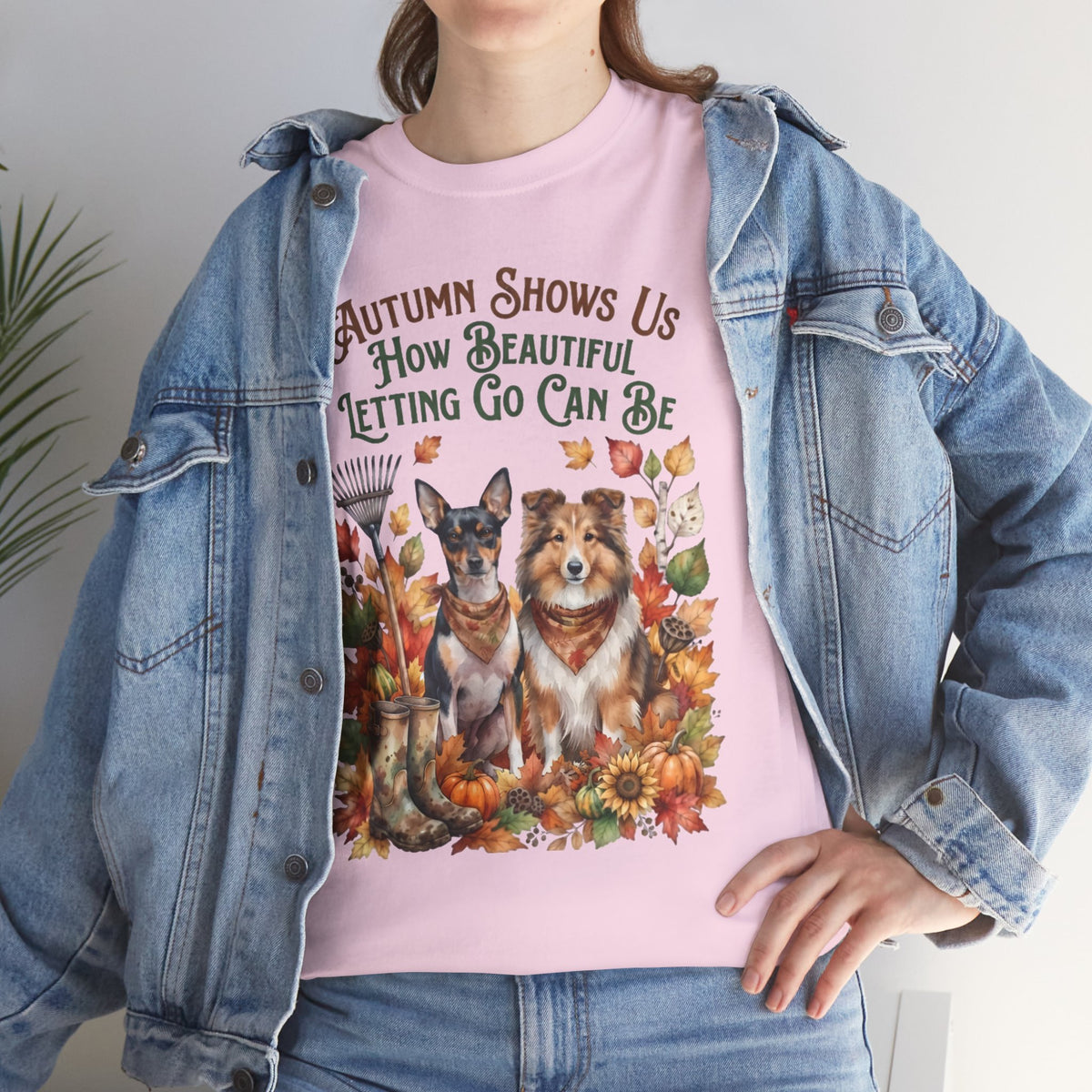 Autumn Shows Us How Beautiful Letting Go Can Be Unisex T-Shirt