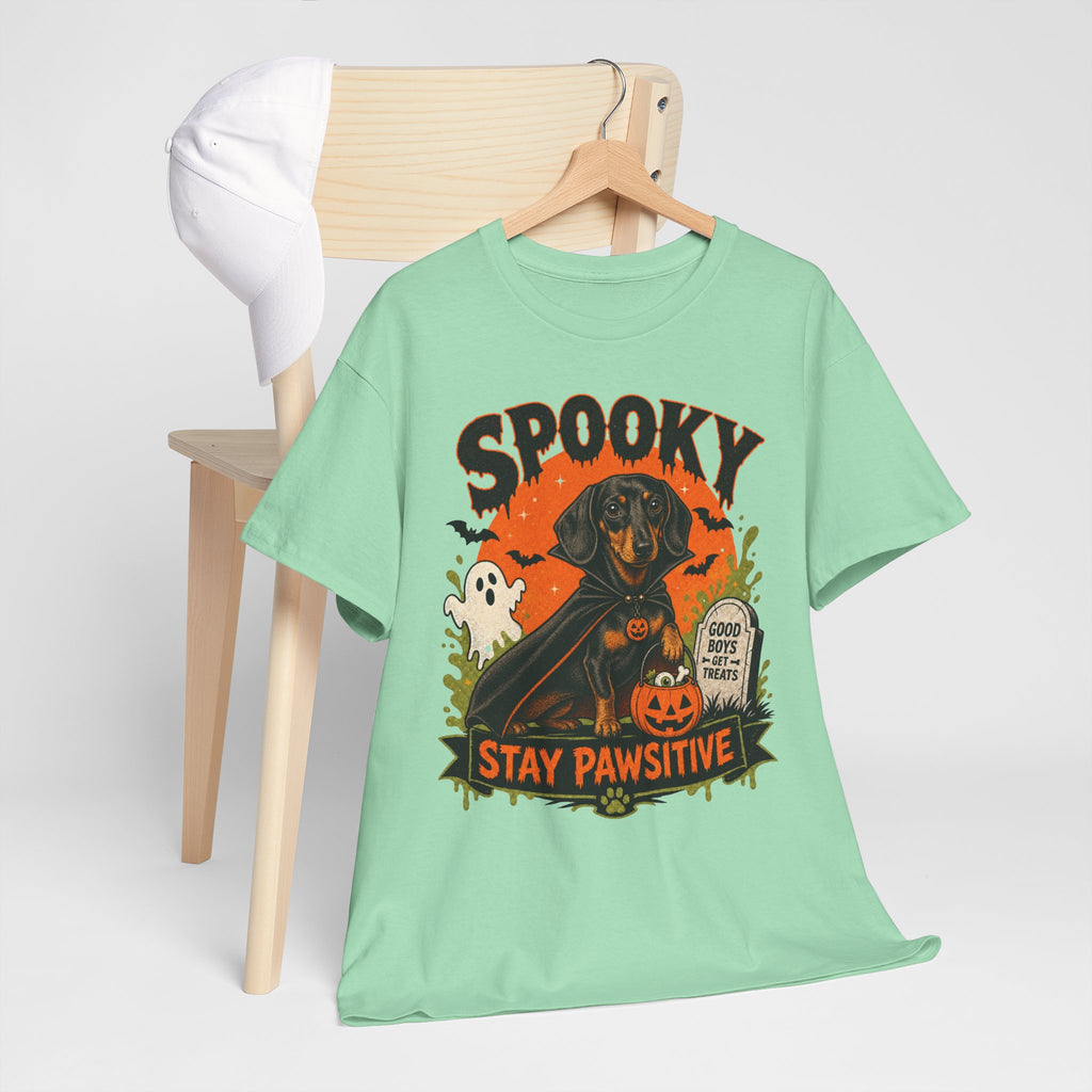 Spooky Stay Pawsitive Unisex T-Shirt