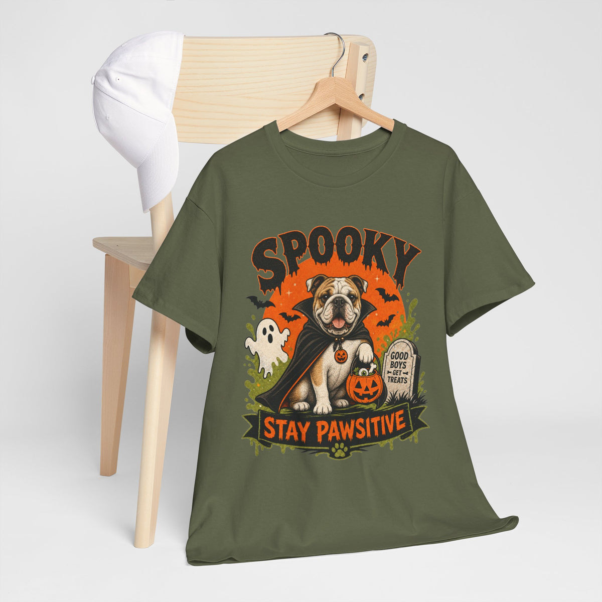Spooky Stay Pawsitive Unisex T-Shirt