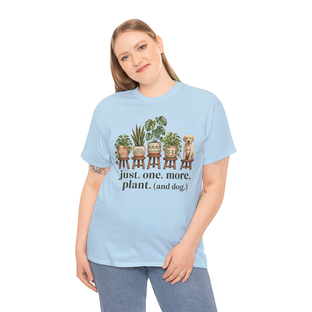 Just. One. More. Plant. (And Dog.) Unisex T-Shirt Yellow Lab