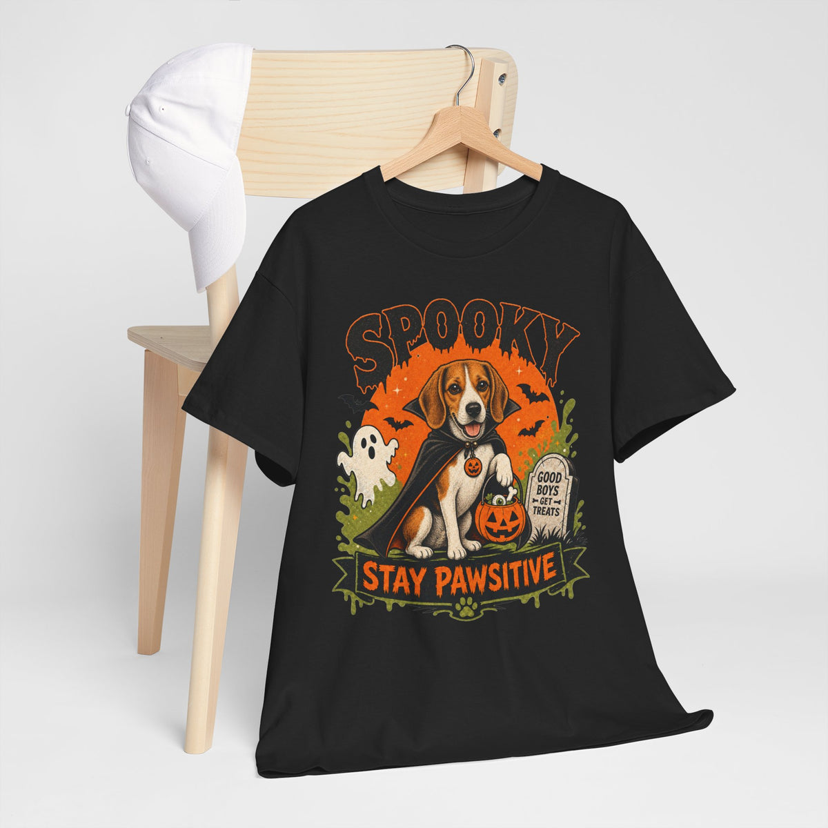 Spooky Stay Pawsitive Unisex T-Shirt
