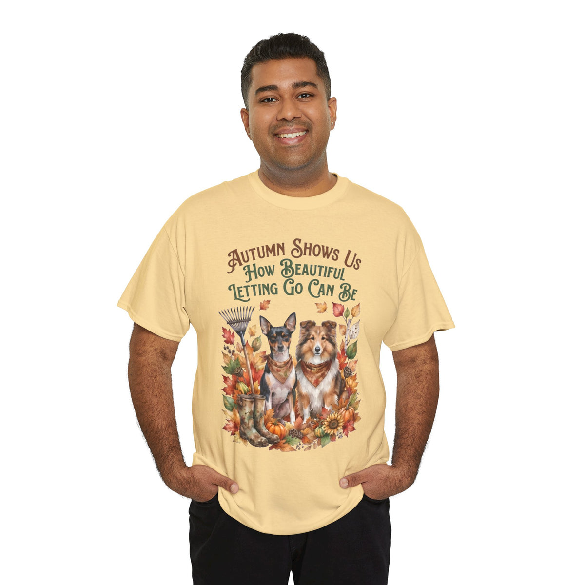 Autumn Shows Us How Beautiful Letting Go Can Be Unisex T-Shirt