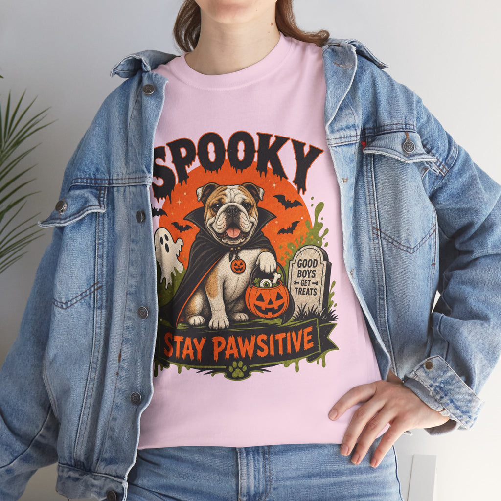 Spooky Stay Pawsitive Unisex T-Shirt