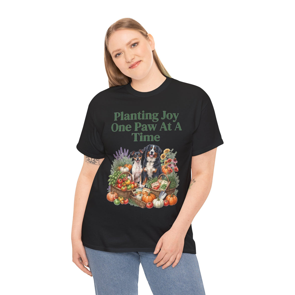 Planting Joy One Paw At A Time Unisex T-Shirt