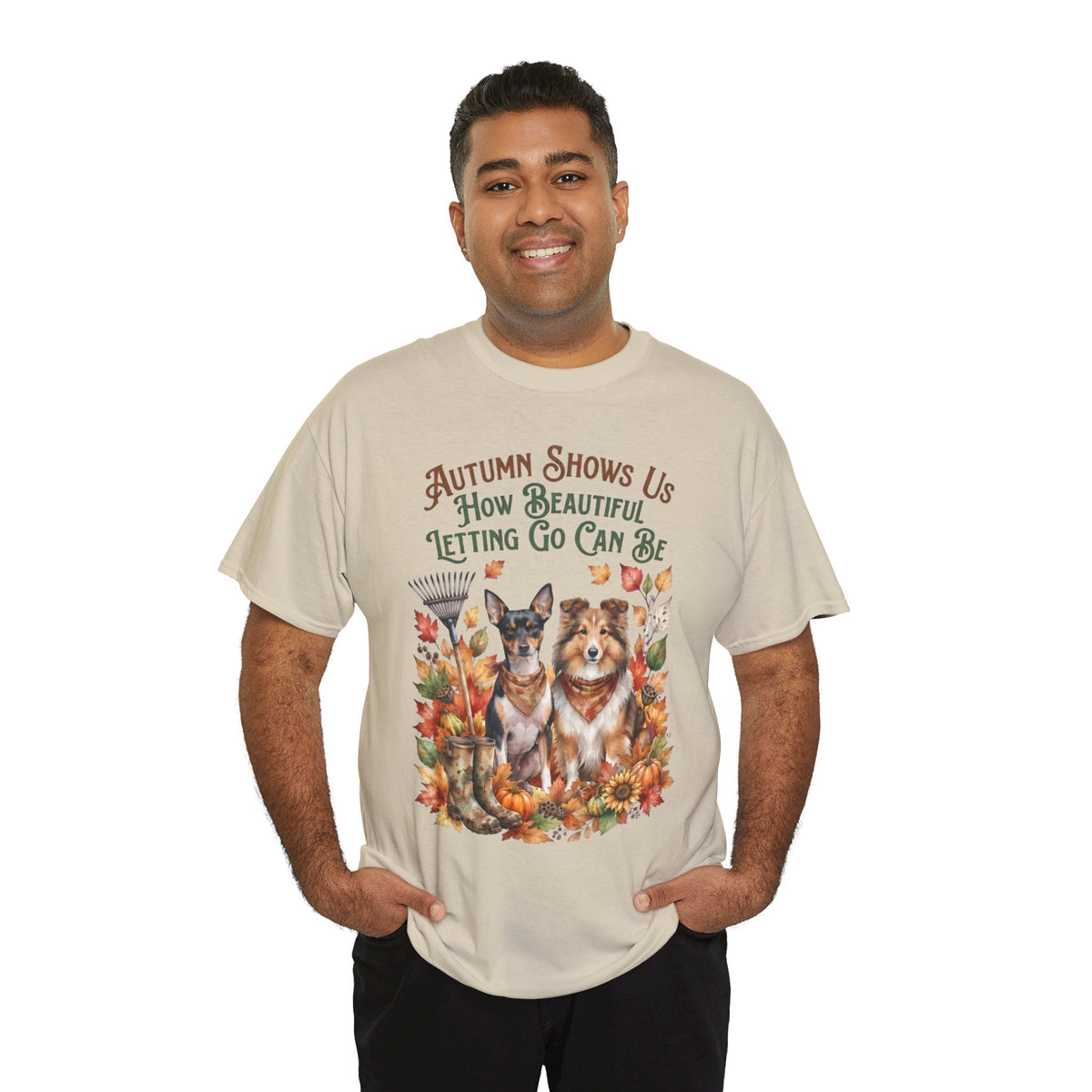 Autumn Shows Us How Beautiful Letting Go Can Be Unisex T-Shirt