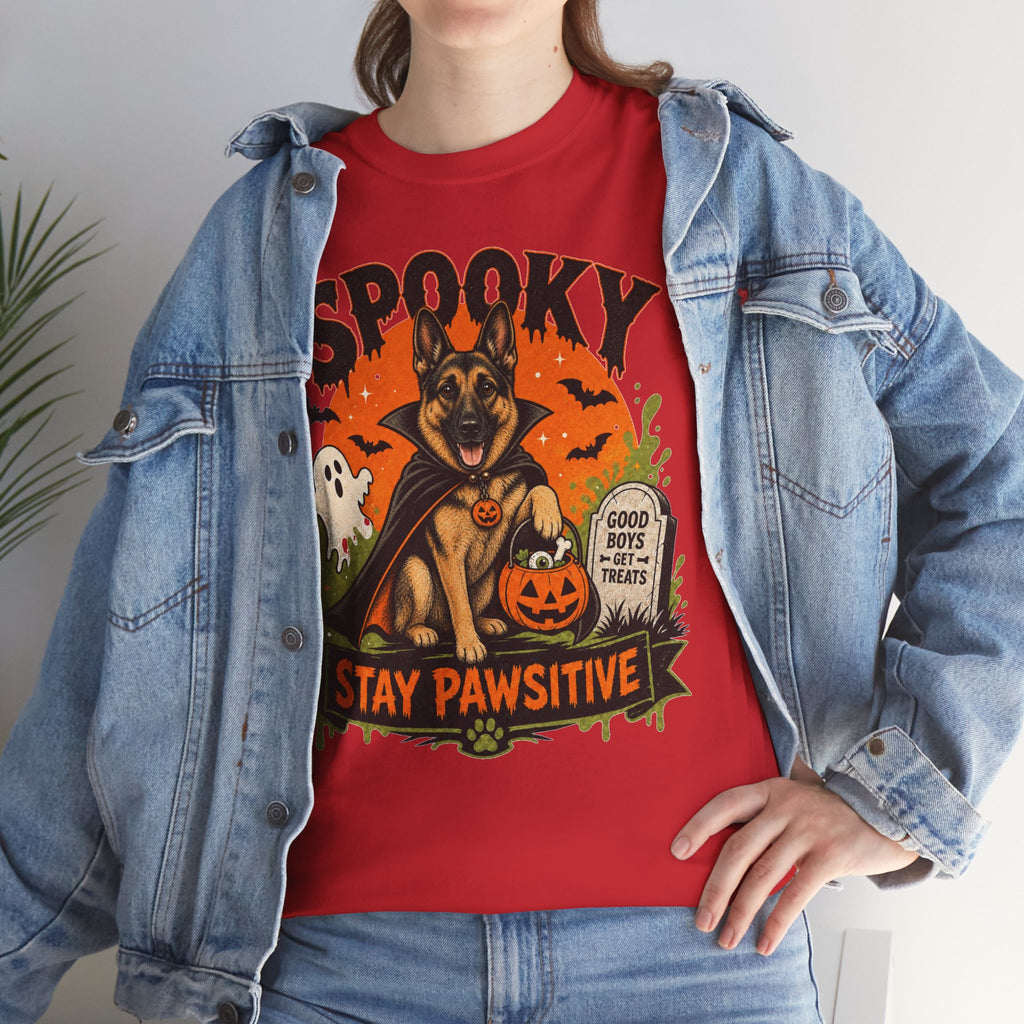 Spooky Stay Pawsitive Unisex T-Shirt