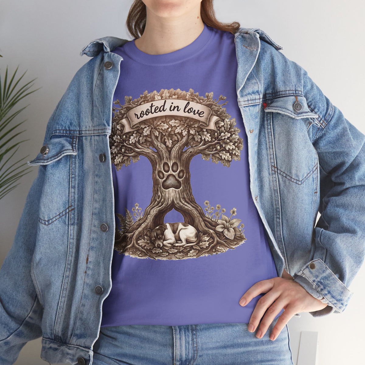 Rooted in Love Tree T-Shirt — Woodland Family & Pet Nature Tee