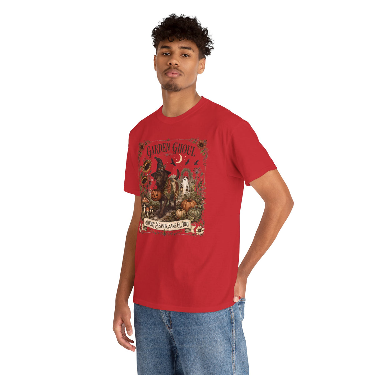 Garden Ghoul Spooky Season Same Old Dog Unisex T-Shirt