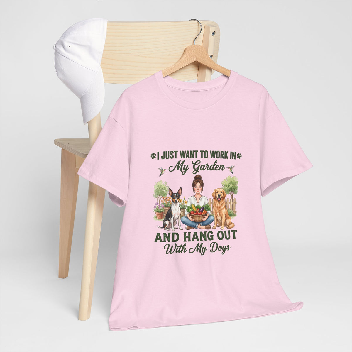 I Just Want To Work In My Garden And Hang Out With My Dogs Unisex T-Shirt