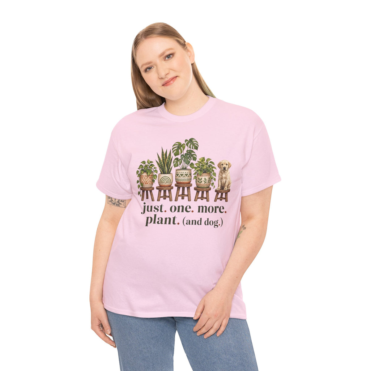 Just. One. More. Plant. (And Dog.) Unisex T-Shirt Yellow Lab