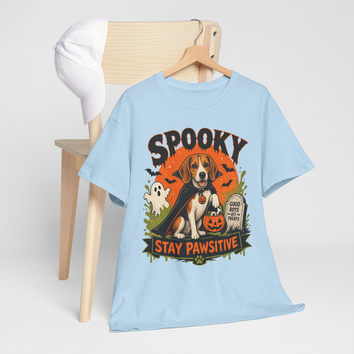 Spooky Stay Pawsitive Unisex T-Shirt