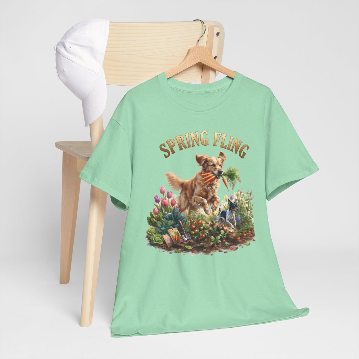 Spring Fling Golden Retriever & Rat Terrier Unisex T-Shirt