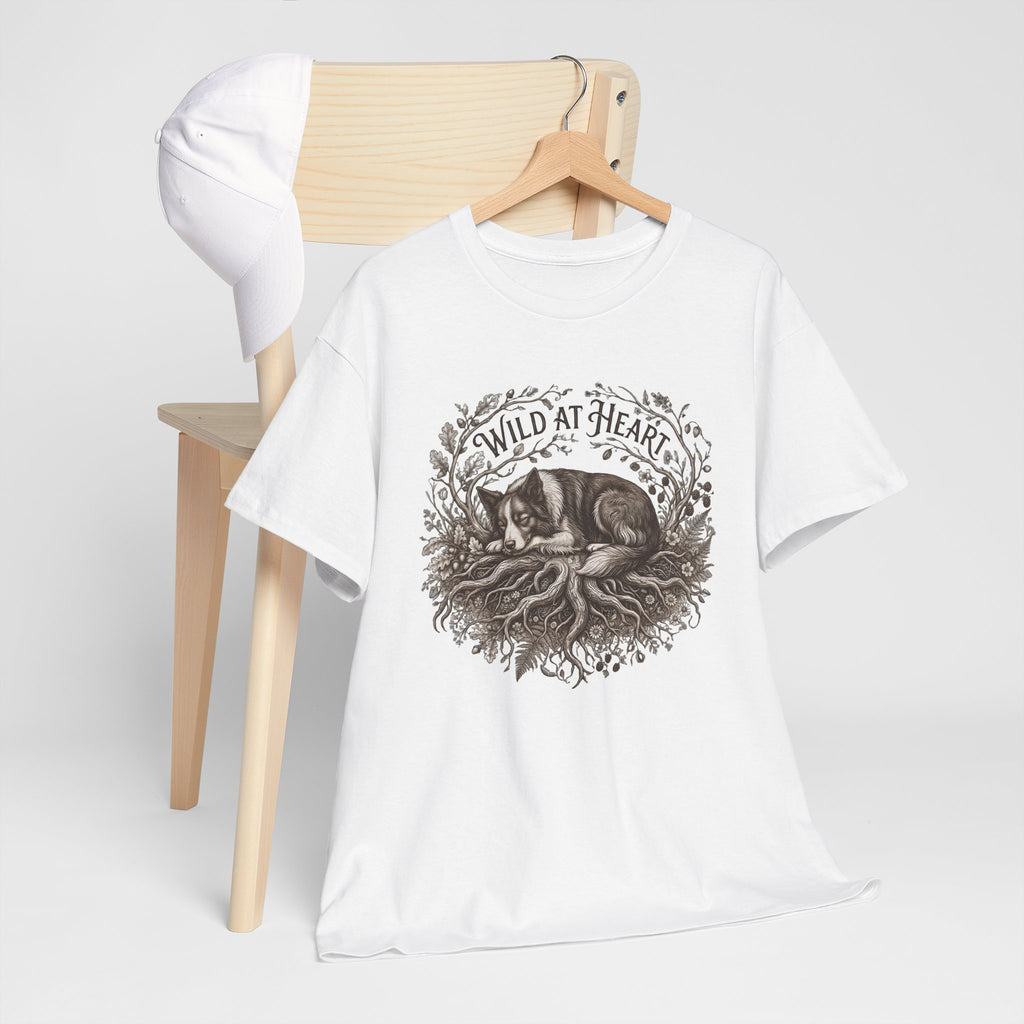 Wild at Heart  T‑Shirt —Border Collie Graphic Tee
