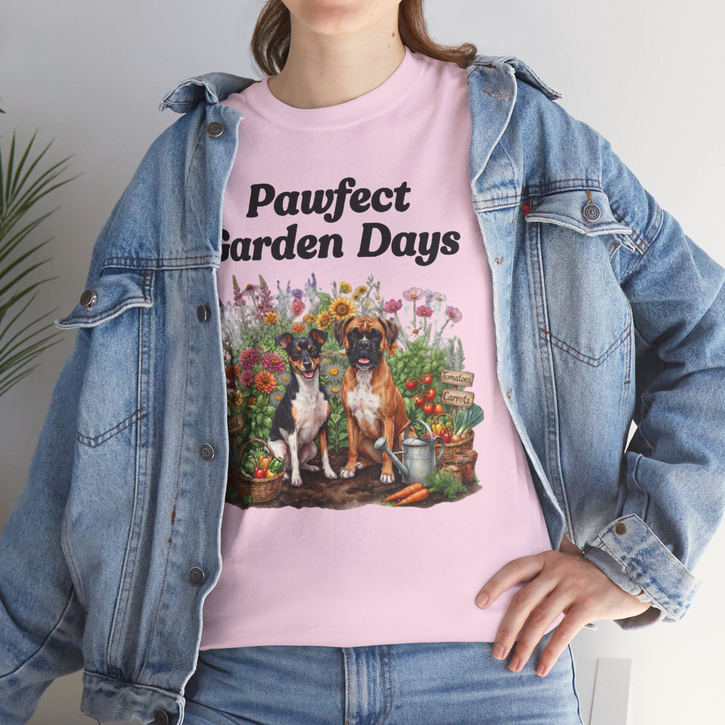 "Pawfect Garden Days" | Cute Dog & Floral Gardening Tee