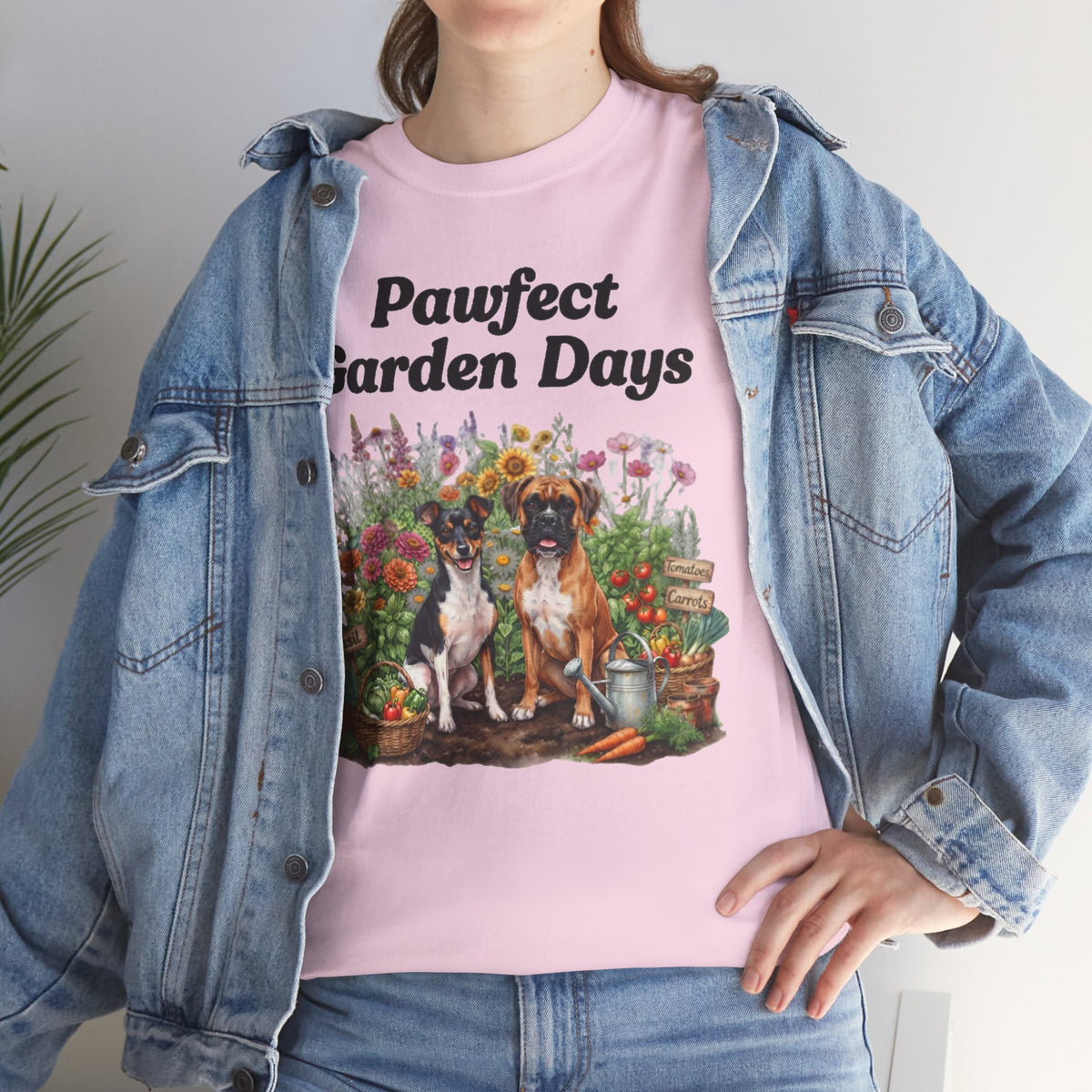 "Pawfect Garden Days" | Cute Dog & Floral Gardening Tee