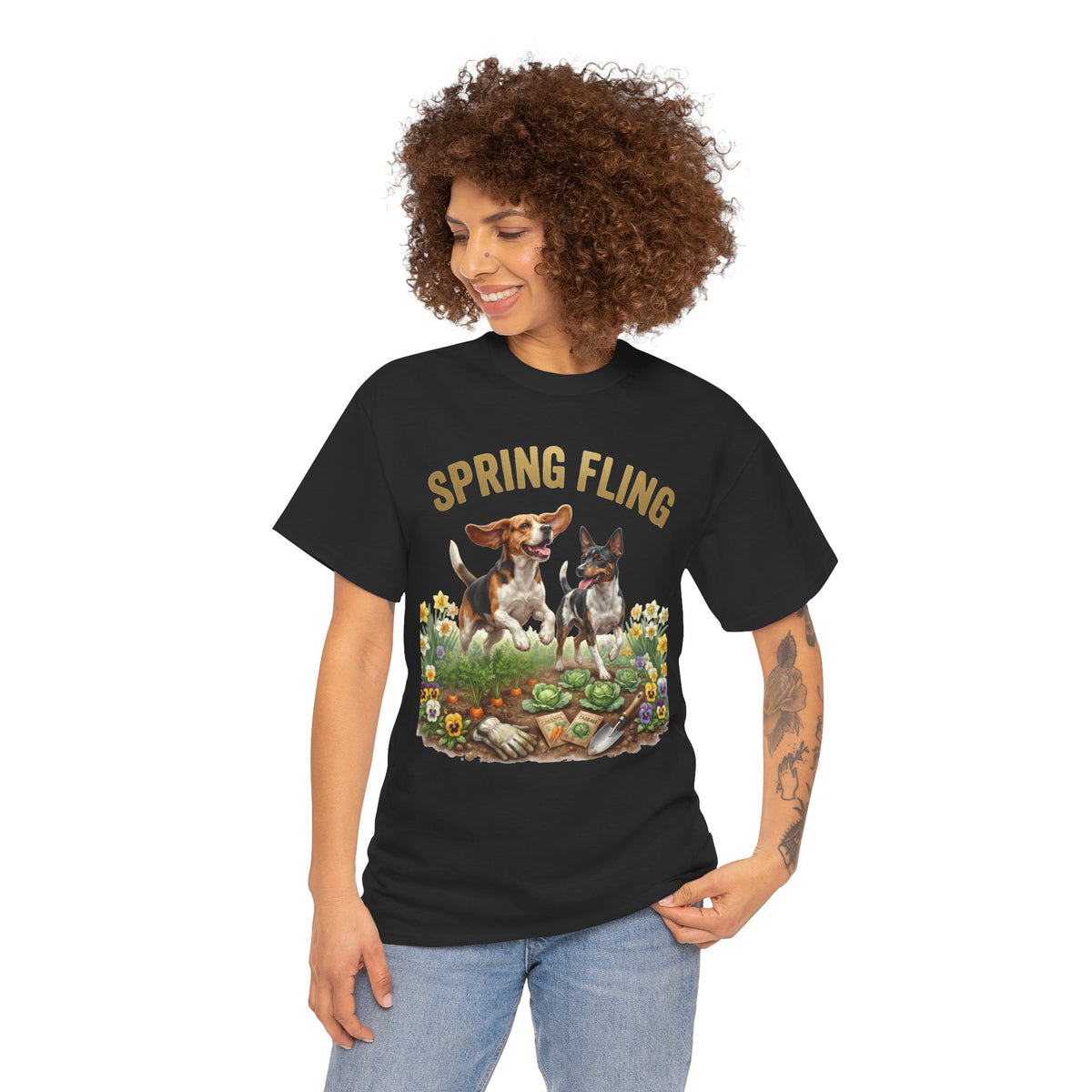 Spring Fling Beagle & Rat Terrier Unisex T-Shirt