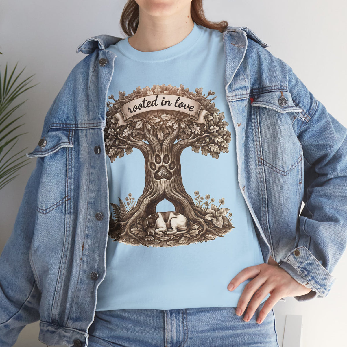 Rooted in Love Tree T-Shirt — Woodland Family & Pet Nature Tee