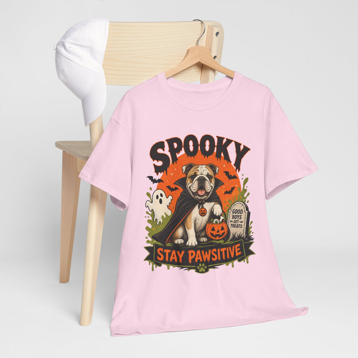 Spooky Stay Pawsitive Unisex T-Shirt