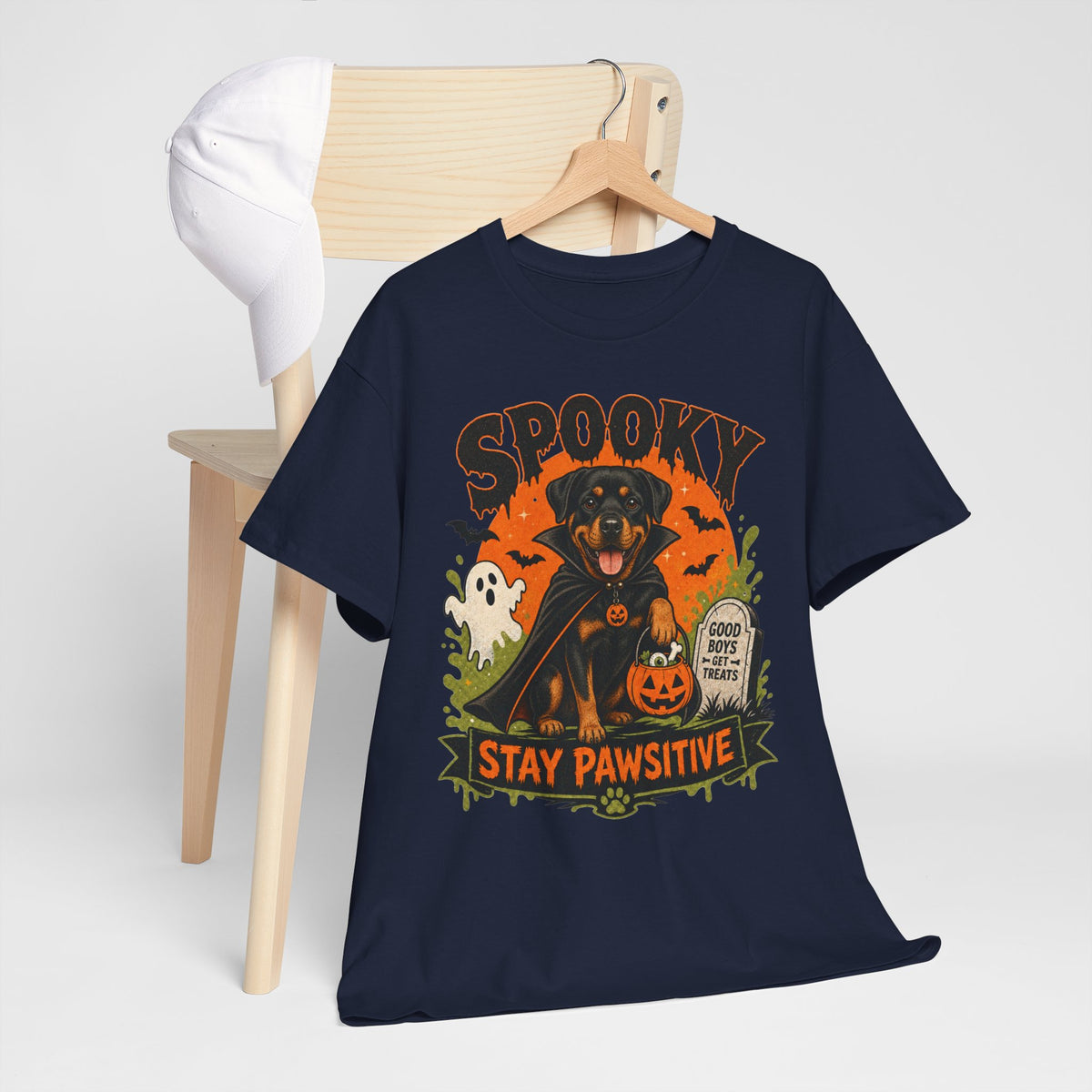 Spooky Stay Pawsitive Unisex T-Shirt