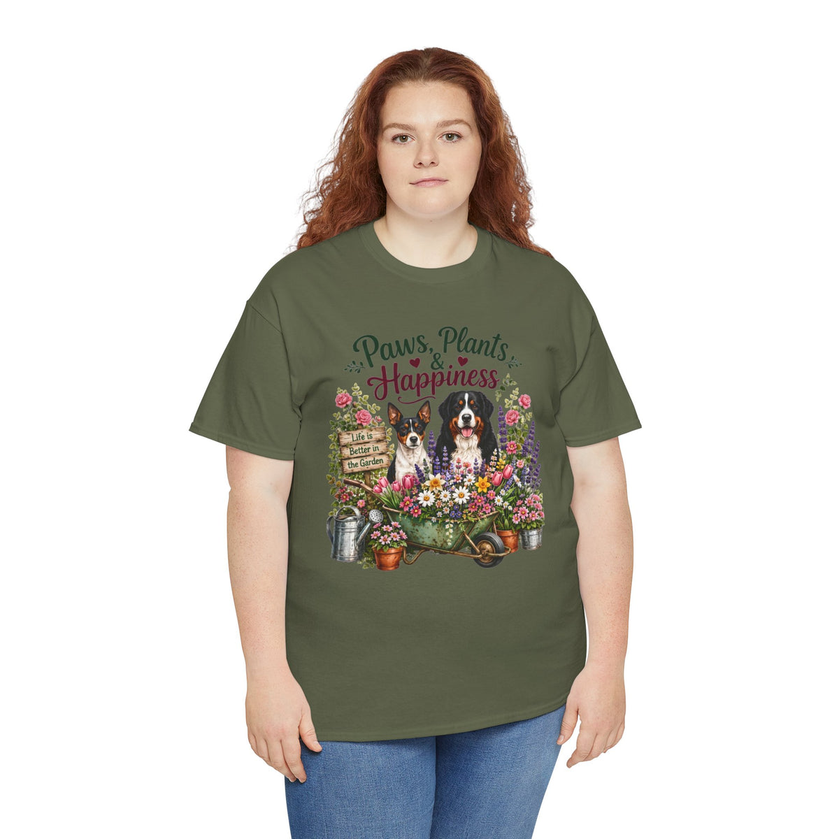 Paws Plants & Happiness Unisex T-Shirt