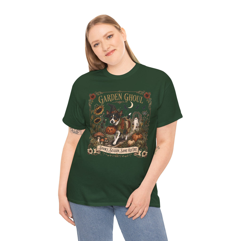 Garden Ghoul Spooky Season Same Old Dirt Unisex T-Shirt Rat Terrier