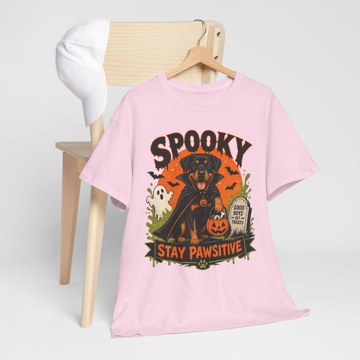 Spooky Stay Pawsitive Unisex T-Shirt