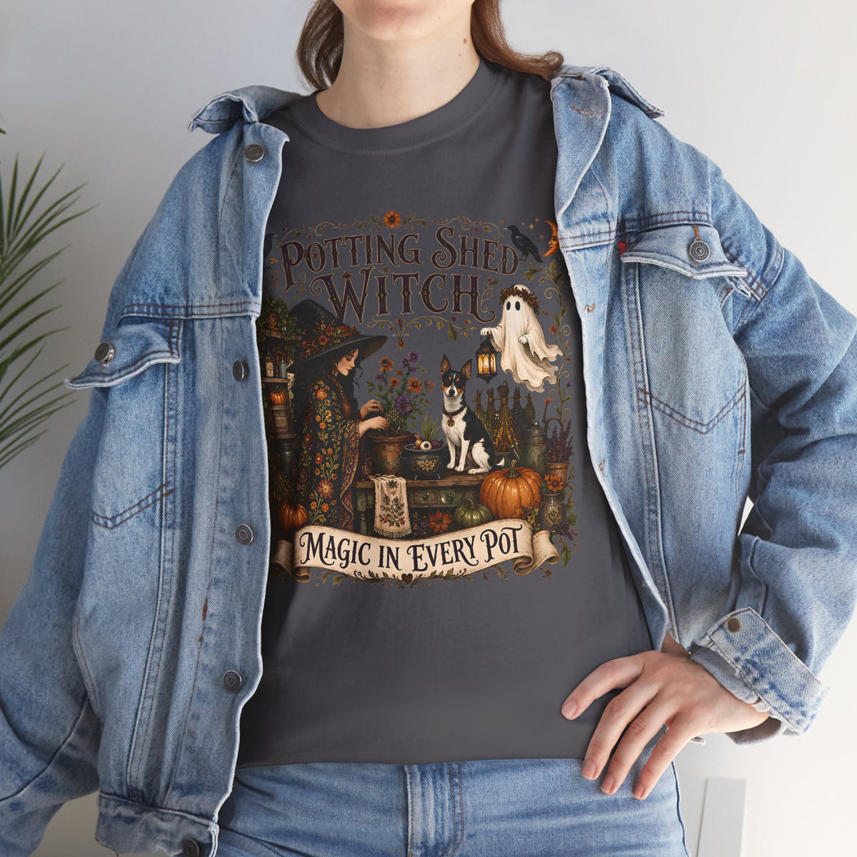 Potting Shed Witch Magic In Every Pot Unisex T-Shirt