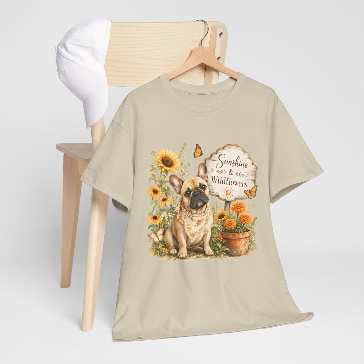Sunshine & Wildflowers French Bulldog T-Shirt
