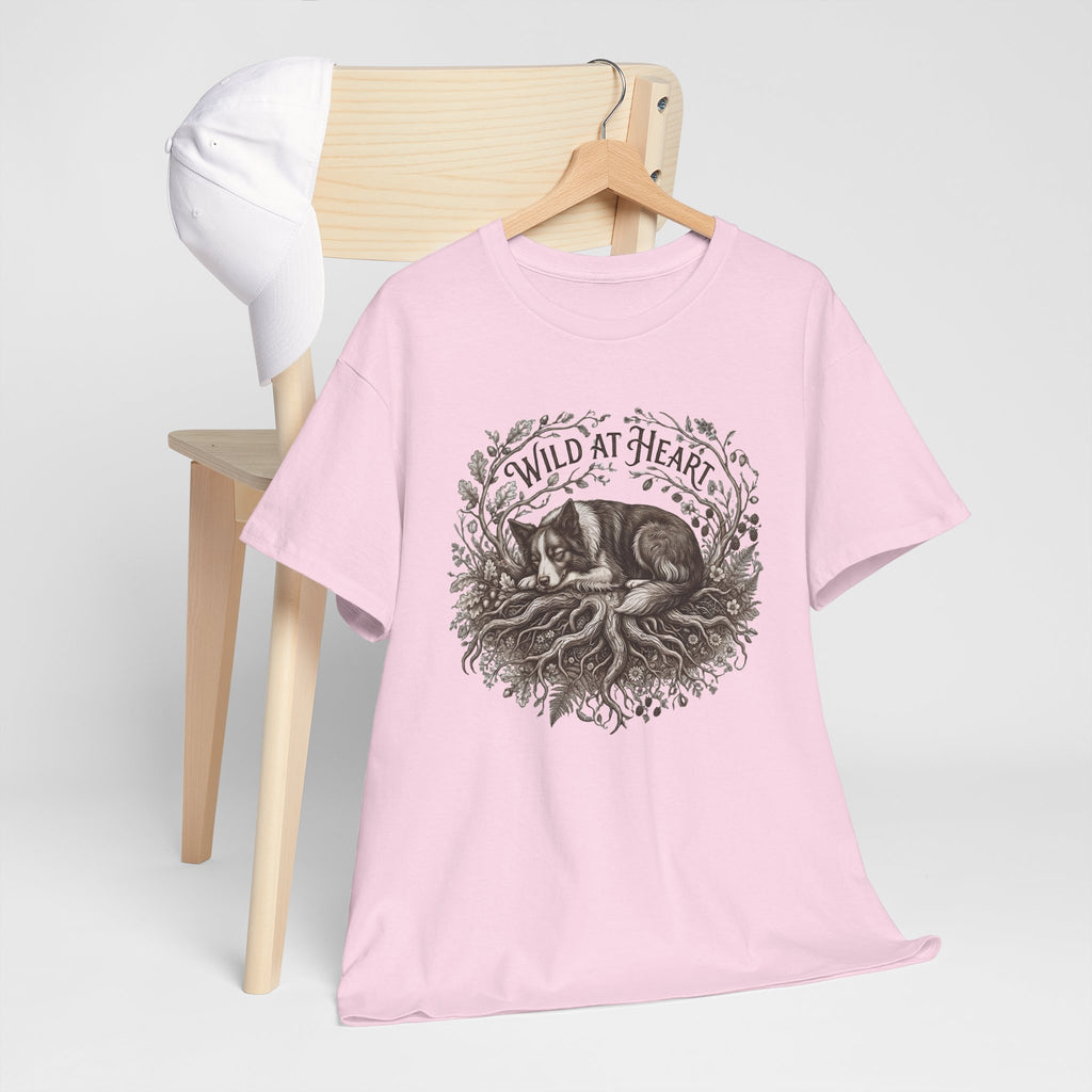 Wild at Heart  T‑Shirt —Border Collie Graphic Tee