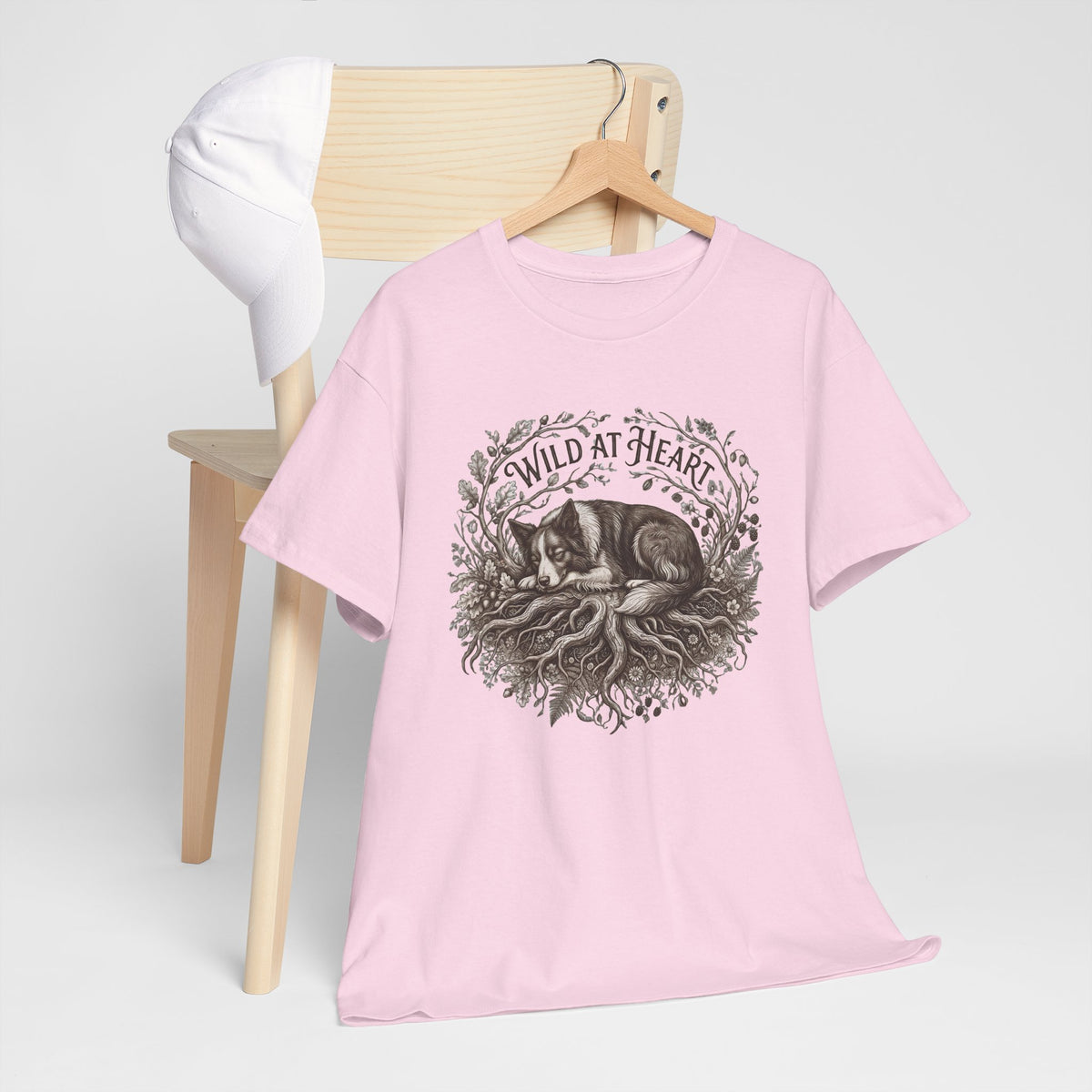 Wild at Heart  T‑Shirt —Border Collie Graphic Tee